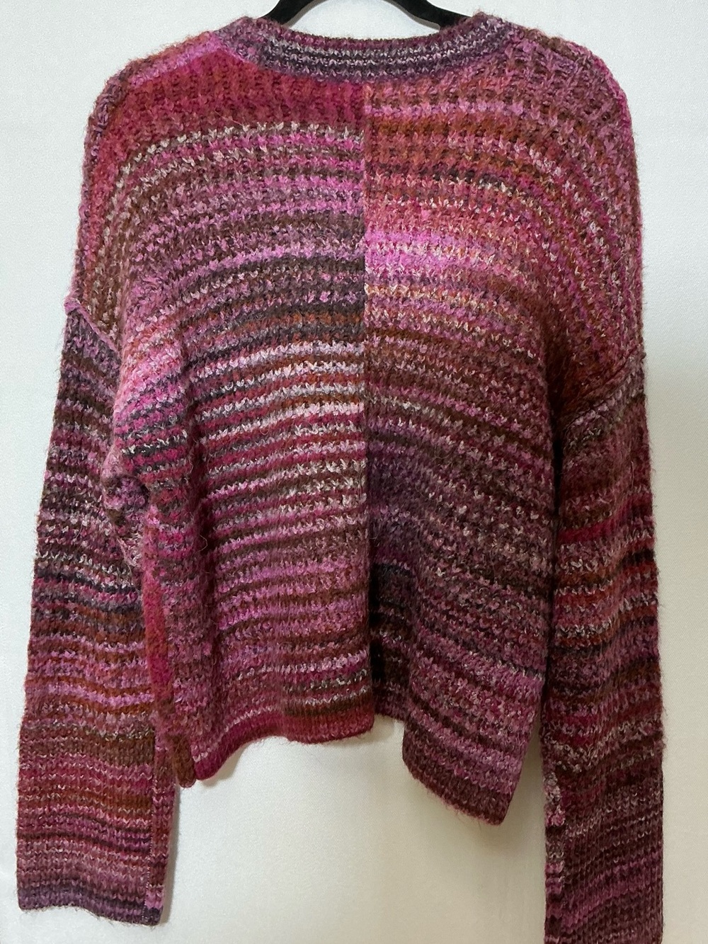 Madewell Marled Purple Crewneck Sweater - Picture 2 of 8